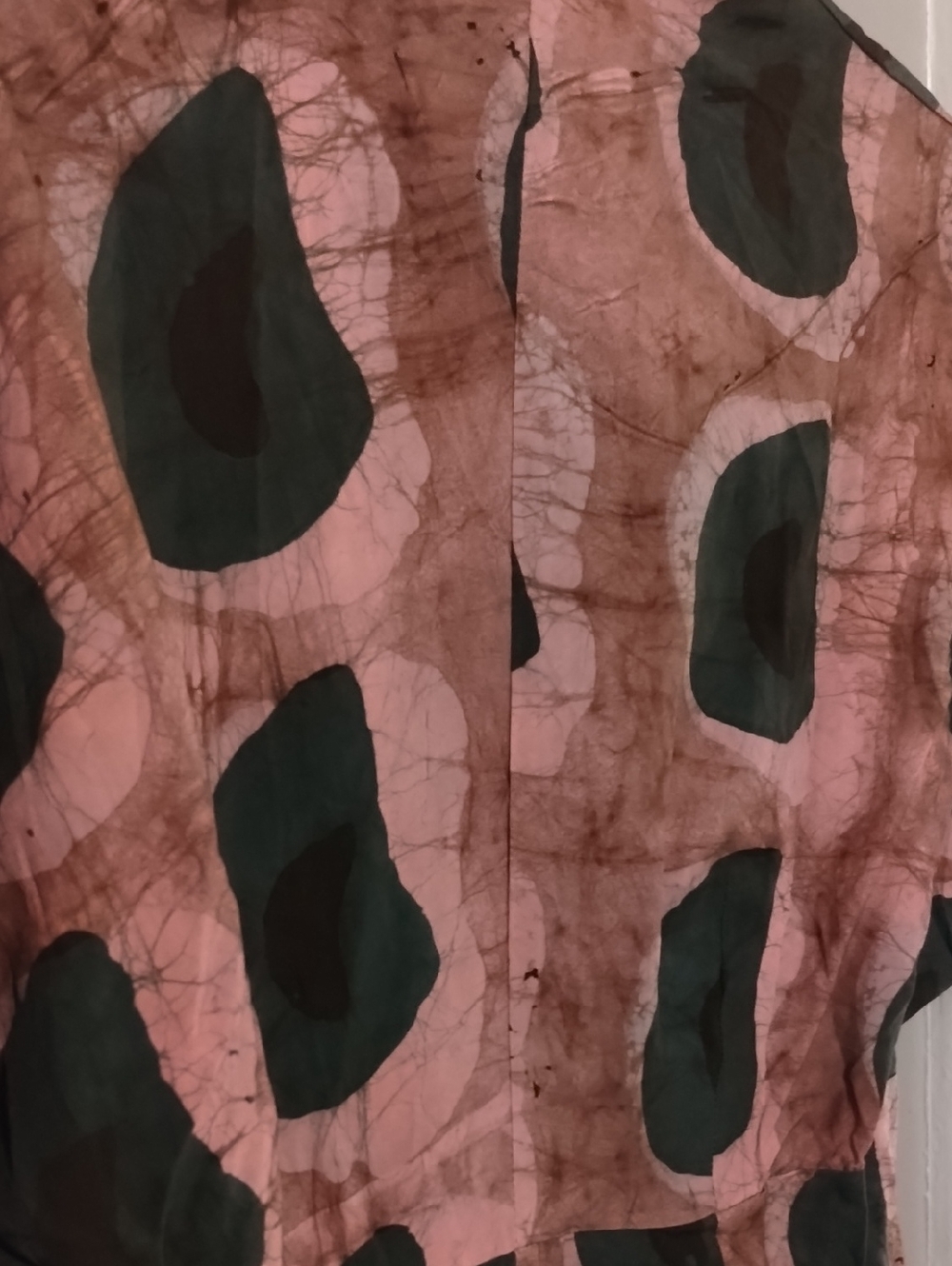Osei Duro Hand Batiked Letsa Wrap Dress NWOT M Made In Africa - Picture 6 of 9